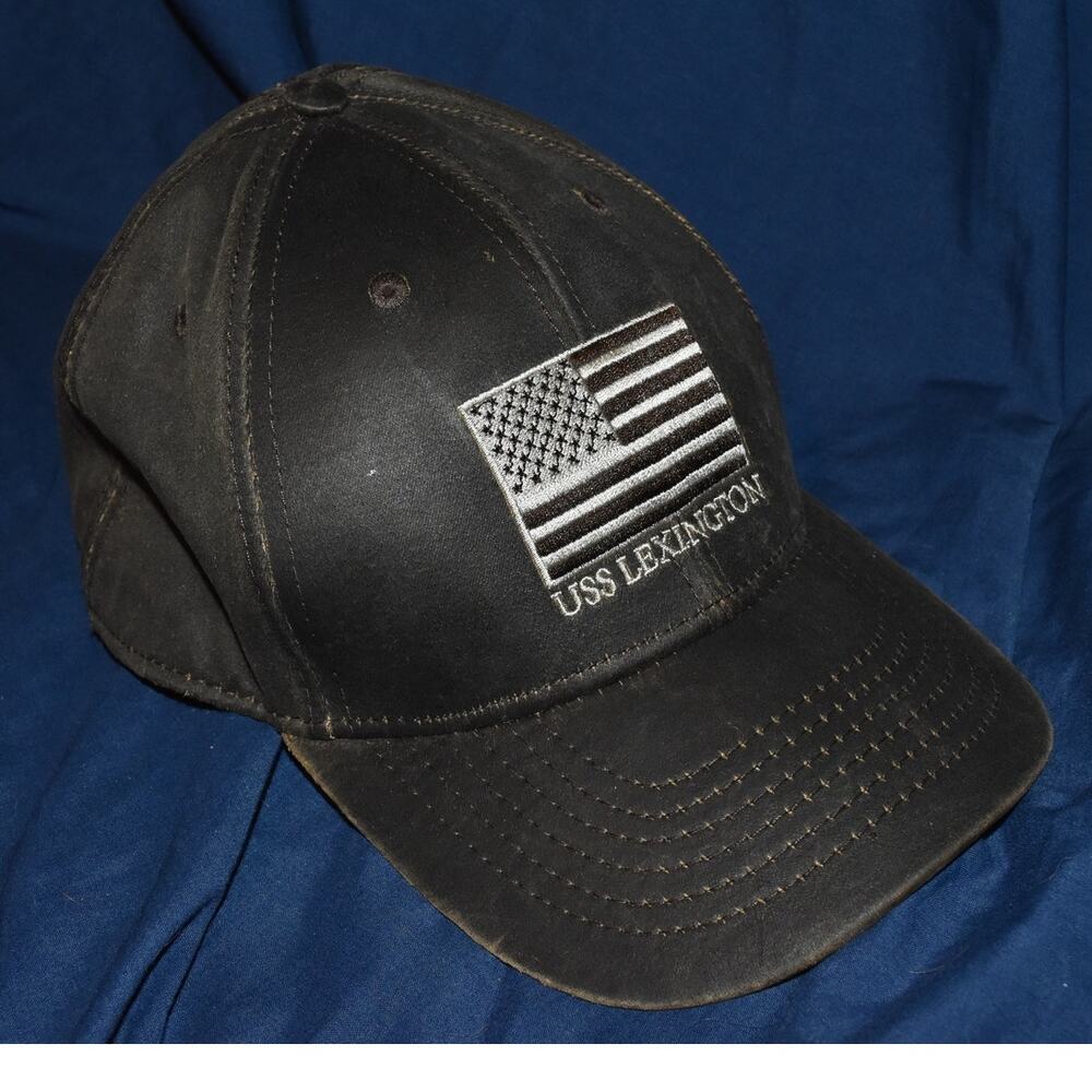 USS Lexington Adjustable Baseball Cap Hat USN Navy